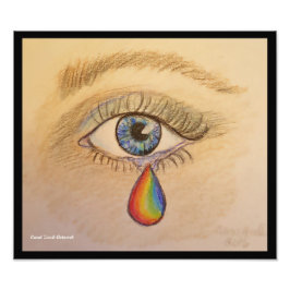 Orlando Pride Teardrop Foto Afdruk