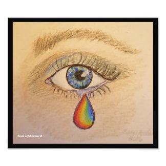 Orlando Pride Teardrop Foto Afdruk