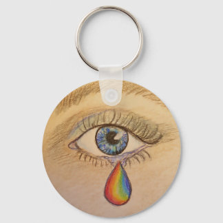 Orlando Rainbow Teardrop van Carol Zeock Sleutelhanger