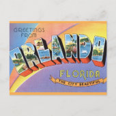 Orlando Retro Groet Briefkaart (Voorkant)