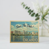 Orlando Save the Date Florida Aankondigingskaart (Staand voorkant)