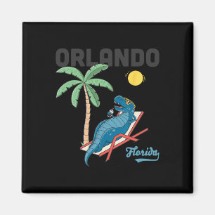 Orlando Shirts Kids Florida Dinosaur T-rex Familie Magneet