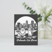 Orlando Stad Florida Kat Liefhebber Briefkaart (Staand voorkant)