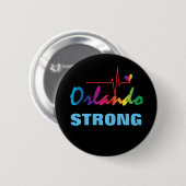 Orlando Strong Rainbow Pulse Heart LGBT Round Ronde Button 5,7 Cm (Voorkant /achterkant)