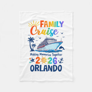 Orlando Vakantie Familie Cruise 2026 Familie Overe Fleece Deken