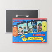 Orlando Vintage Groet Button (Voorkant / Achterkant)