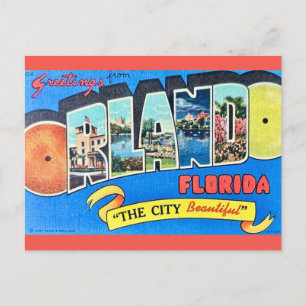 Orlando Vintage Wenskaart Briefkaart