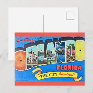 Orlando Vintage Wenskaart Briefkaart