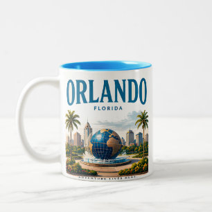 Orlando Zonne-avontuur Tweekleurige Koffiemok