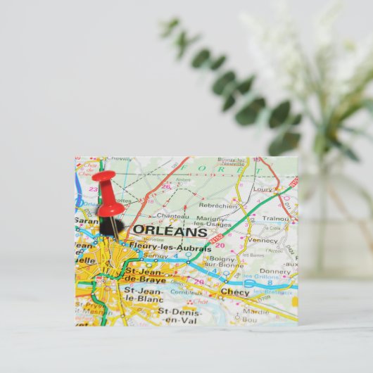 Orleans, Frankrijk Briefkaart (Staand voorkant)