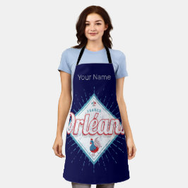 Orleans Loiret Frankrijk Retro Rooster Vintage Schort