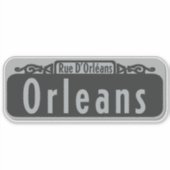 Orléans Street (Rue d'Orléans) Sticker (Voorkant)