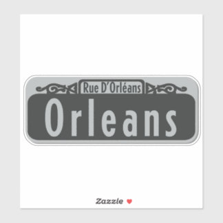 Orléans Street (Rue d'Orléans) Sticker