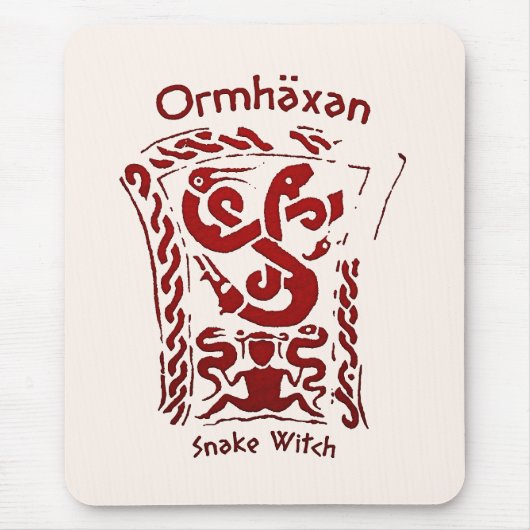Ormhäxan Snake Witch Rune Muismat (Voorkant)