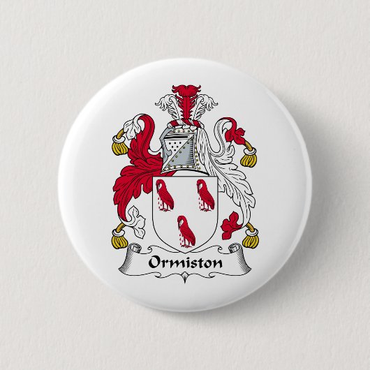 Ormiston Family Crest Ronde Button 5,7 Cm (Voorkant)