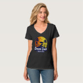 Ormond Beach 2023 Florida Sunset Beach Retro Premi T-shirt (Voorkant volledig)