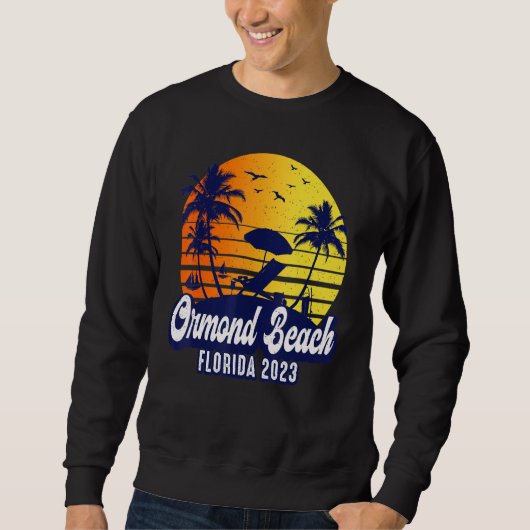 Ormond Beach 2023 Florida Sunset Beach Retro Trui (Voorkant)