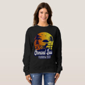Ormond Beach 2023 Florida Sunset Beach Retro Trui (Voorkant volledig)