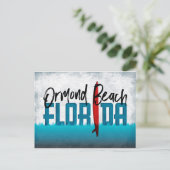 Ormond Beach Briefkaart Florida Surfboard (Staand voorkant)