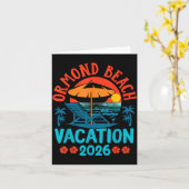 Ormond Beach Florida 2026 Family Vacation Beach Su Kaart (Gele Bloem)
