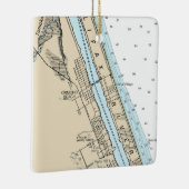 Ormond Beach Florida Chart Keramisch Ornament (Rechts)