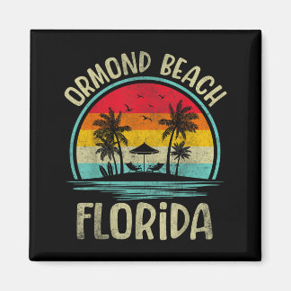 Ormond Beach Florida Palmboom Familie Zomer Magneet