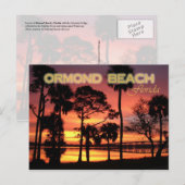 Ormond Beach sunset, Florida Briefkaart (Voorkant / Achterkant)