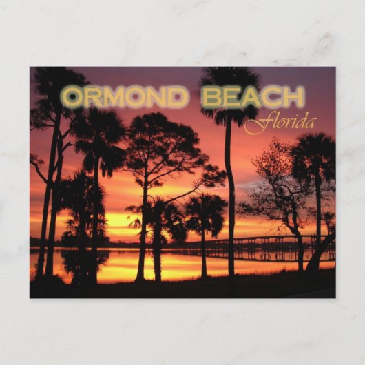 Ormond Beach sunset, Florida Briefkaart (Voorkant)
