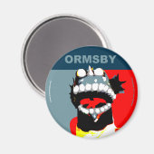 Ormsby Campaign Magnet Ronde (Voorkant / Achterkant)