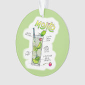 ORNAMENS - MOJITO RECIPE COCKTAIL ART ORNAMENT (voorkant)
