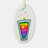 ORNAMENS - RAINBOW SHOT GLASS KERAMISCH ORNAMENT (Rechts)