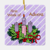 Ornament #1 of 4: 1st Week of Advent (HOPE) (Voorkant)