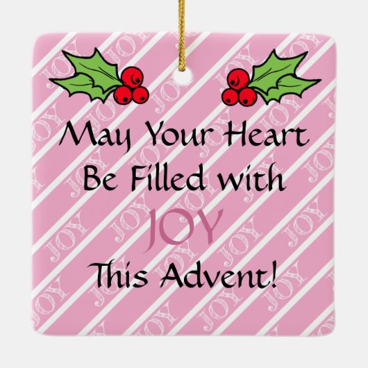 Ornament #3 of 4: 3rd Week of Advent (JOY) (Achterkant)