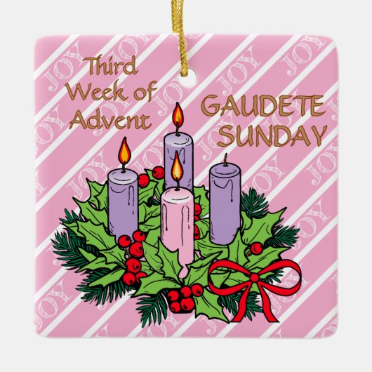 Ornament #3 of 4: 3rd Week of Advent (JOY) (Voorkant)