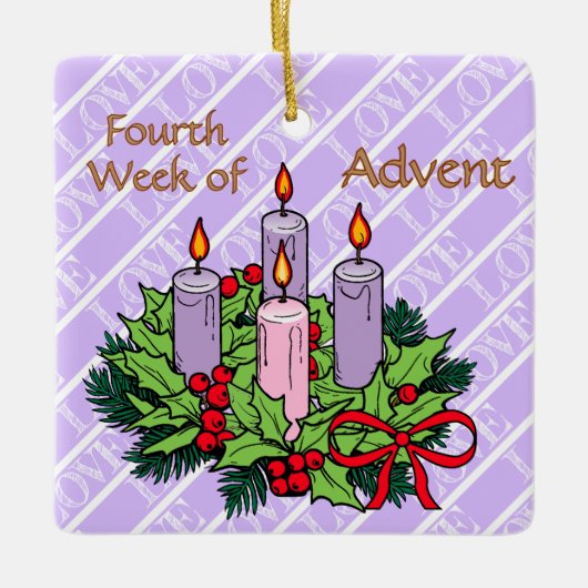 Ornament #4 of 4: 4th Week of Advent (LOVE) (Voorkant)