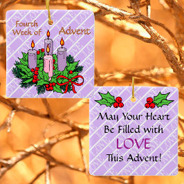 Ornament #4 van 4: 4e week van Advent (LIEFDE)