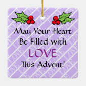 Ornament #4 van 4: 4e week van Advent (LIEFDE) (Achterkant)