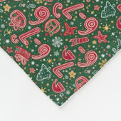 Ornament 6-7 Meme Christmas Doodles Fleece Deken (Hoek)