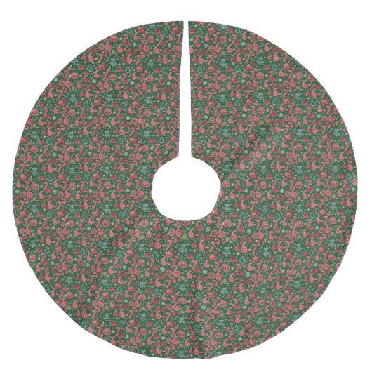 Ornament 6-7 Meme Kerst Doodles Kerstboom Rok (Voorkant)