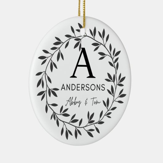 Ornament Aangepaste familienaam (Rechts)