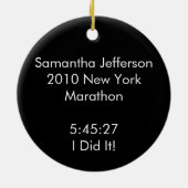 Ornament Aangepaste runner Marathon Keepomwille (Achterkant)