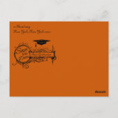  Ornament Afstuderen sparen de Datum Briefkaart (Achterkant)