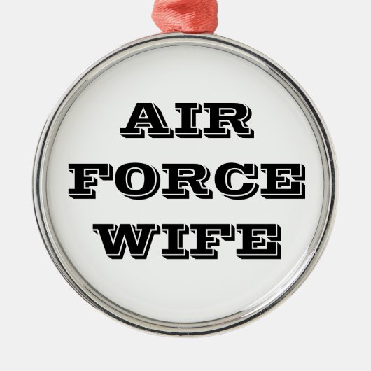 Ornament Air Force Wife (Voorkant)