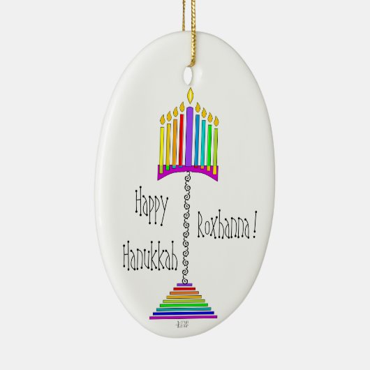 Ornament Ampersand Hanukkiah (Rechts)