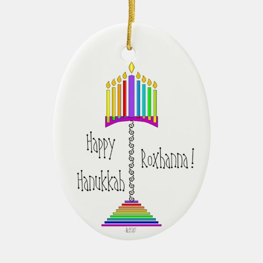 Ornament Ampersand Hanukkiah (Voorkant)