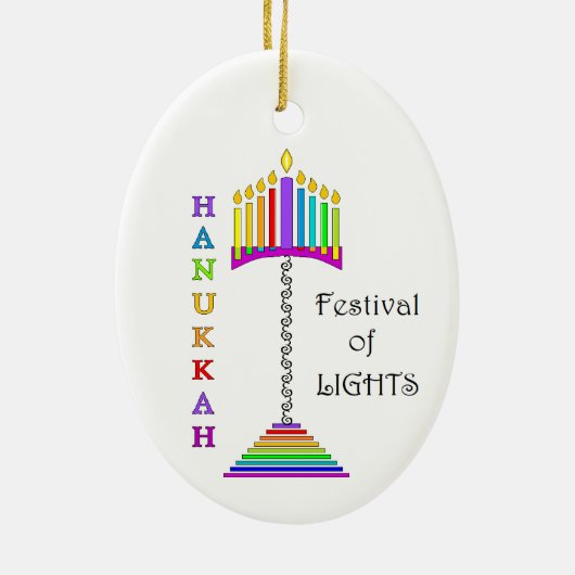 Ornament Ampersand Hanukkiah (Achterkant)