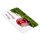Ornament and Fir Fractal - Merry Kerstmis Magneet (Rechterzijde)