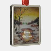 Ornament Ann Hayes Painting Winter Scene (Rechts)