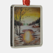 Ornament Ann Hayes Painting Winter Scene (Rechts)