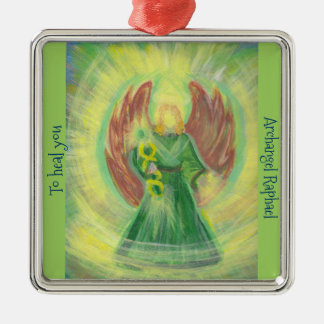 Ornament: Archangel Raphael Metalen Ornament